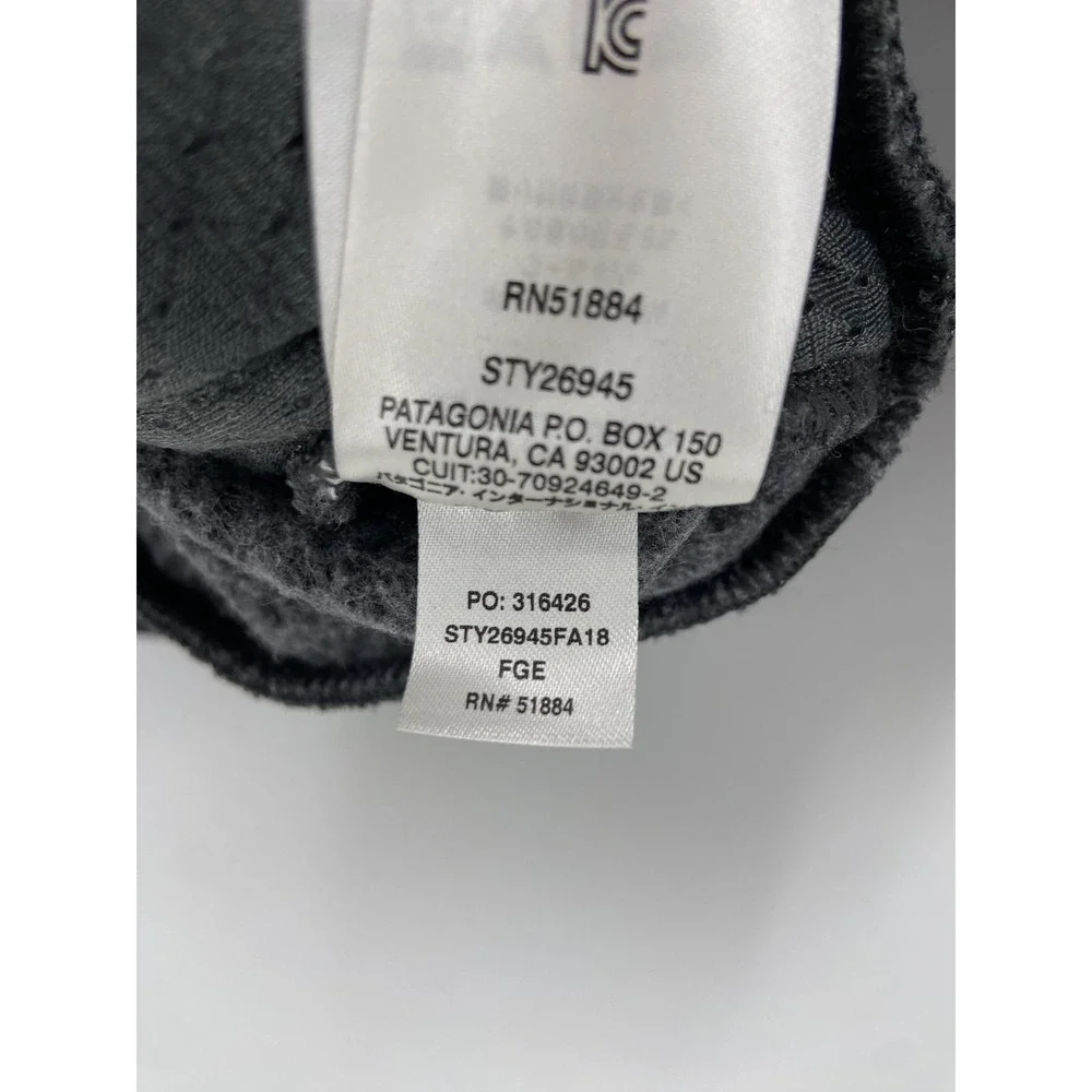 Patagonia Jacket Womens Small Gray Wool Fleece Bomber Herringbone Outdoor Hike‎
